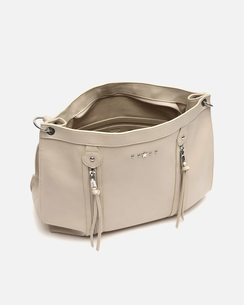 Zabali bolso de hombro grande con detalles metálicos