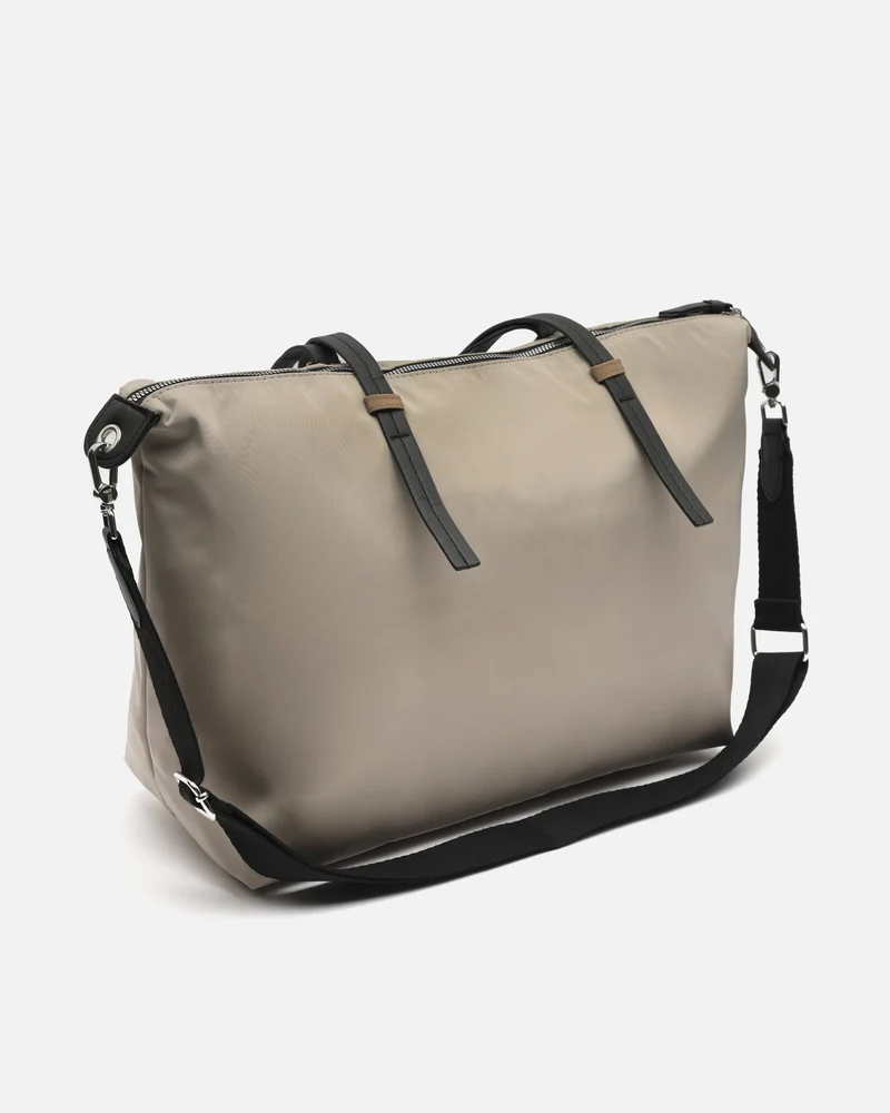 Bristol bolso shopper grande en nylon con asa bandolera extraíble