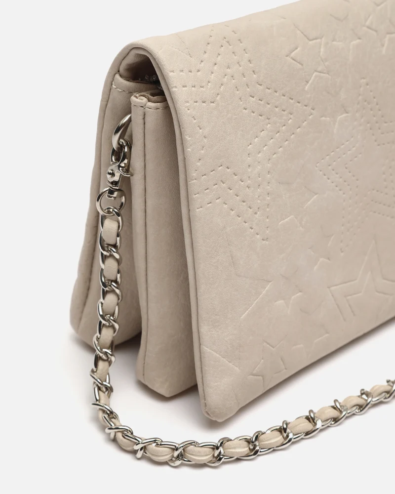 Startin bolso bandolera pequeño con solapa y grabado de estrellas
