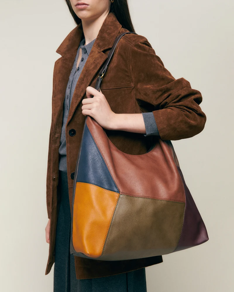 Popu bolso hobo con estampado patchwork ED.