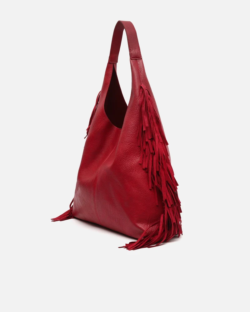 Frinpo bolso hobo con neceser extraíble y detalle flecos