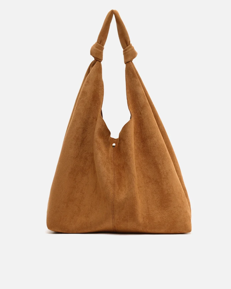 Pologi-1 bolso hobo grande efecto ante con neceser extraíble