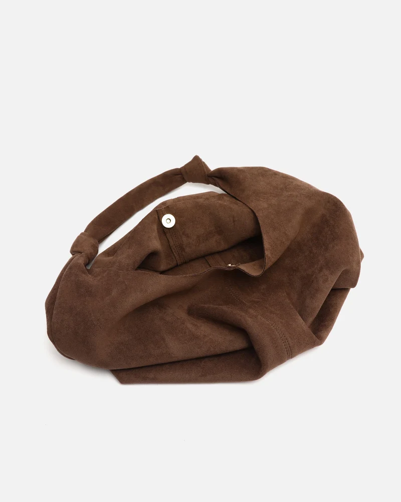 Pologi-1 bolso hobo grande efecto ante con neceser extraíble