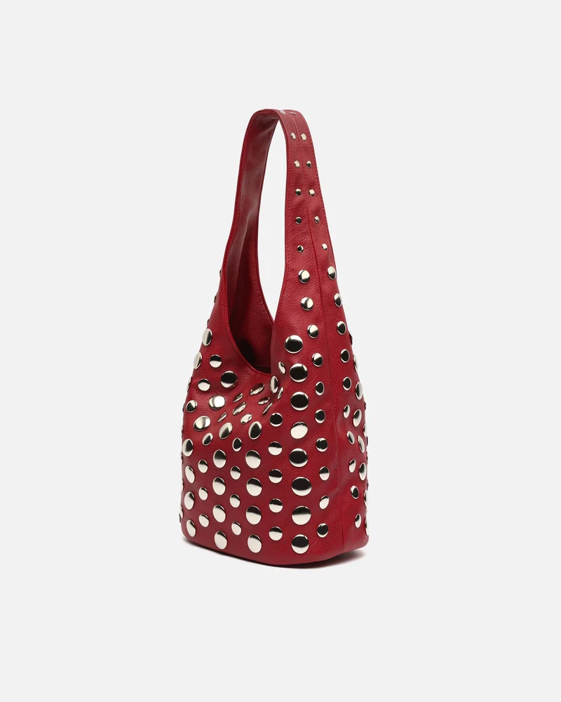 Tudi-1 bolso de hombro pequeño con detalles metálicos ED.