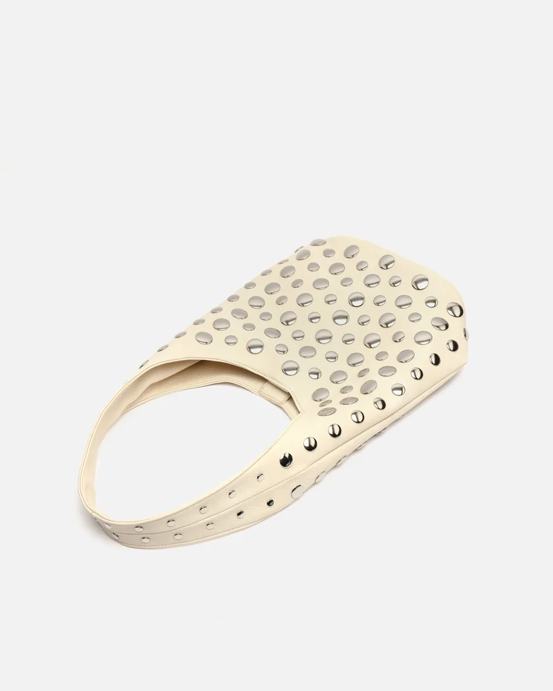 Tudi-1 bolso de hombro pequeño con detalles metálicos ED.