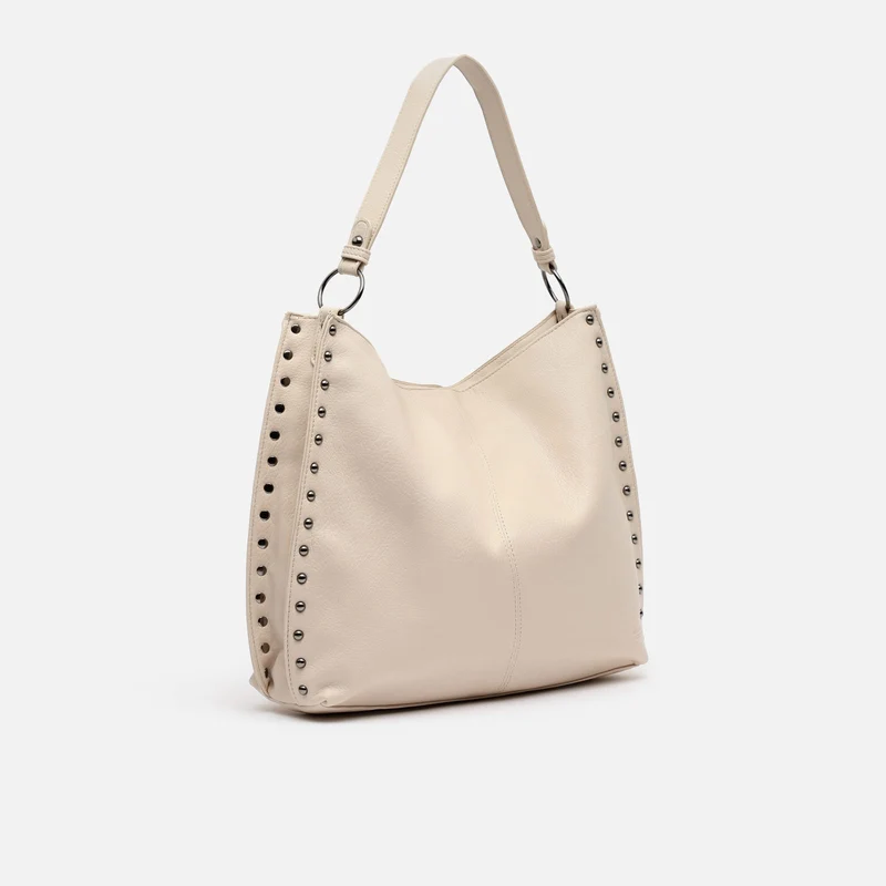 Prido bolso hobo grande con detalles metálicos