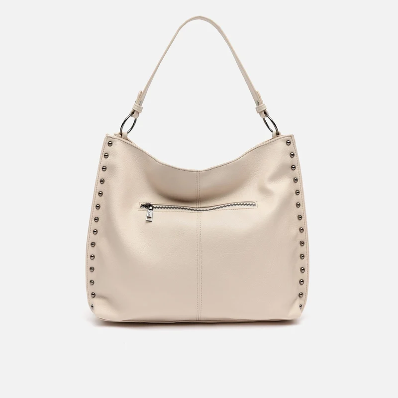 Prido bolso hobo grande con detalles metálicos