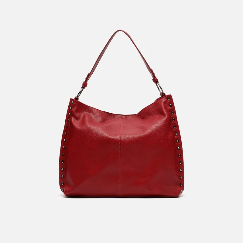 Prido bolso hobo grande con detalles metálicos