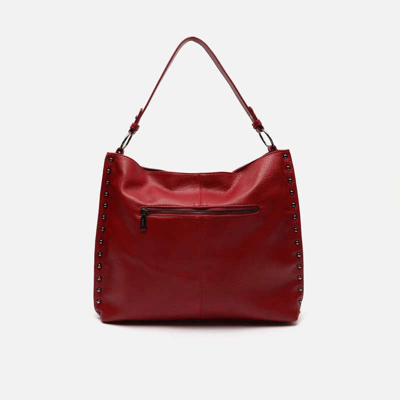 Prido bolso hobo grande con detalles metálicos