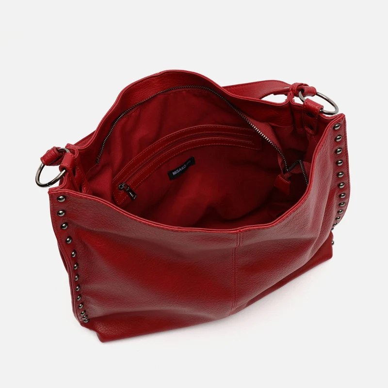 Prido bolso hobo grande con detalles metálicos