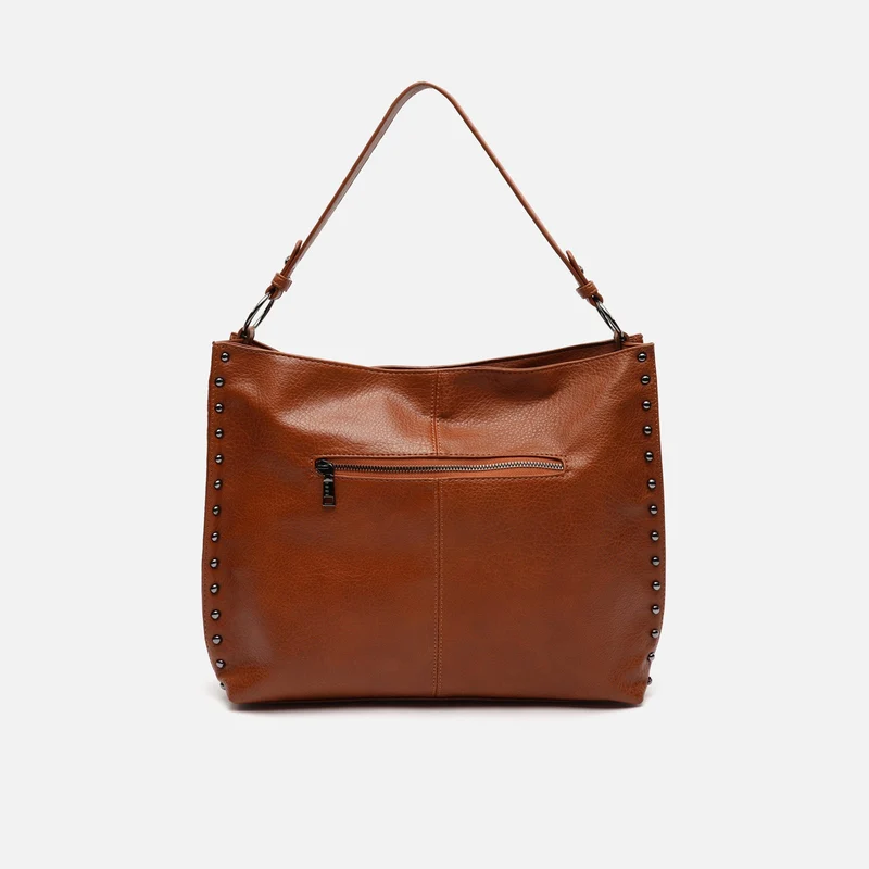 Prido bolso hobo grande con detalles metálicos