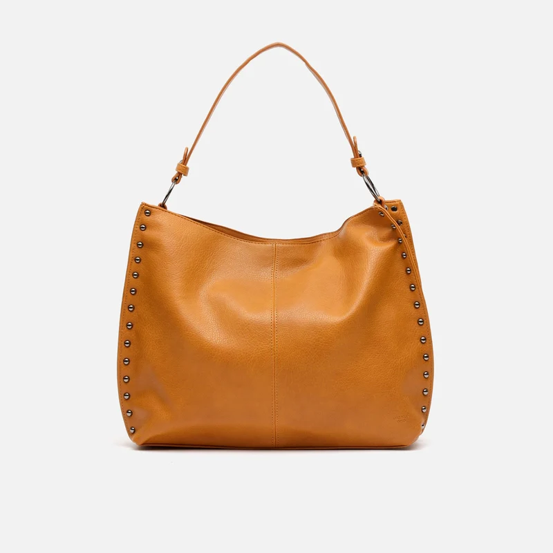 Prido bolso hobo grande con detalles metálicos