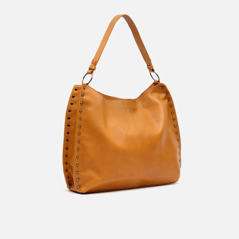 Prido bolso hobo grande con detalles metálicos