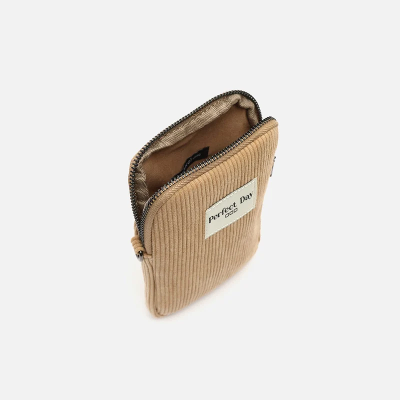 Leonci bolso bandolera mini para móvil con tejido de pana ED.
