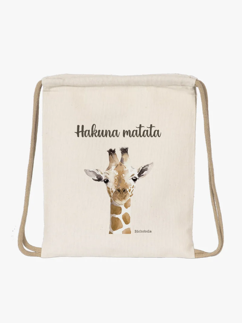 Mochila cordón Mini Jirafa