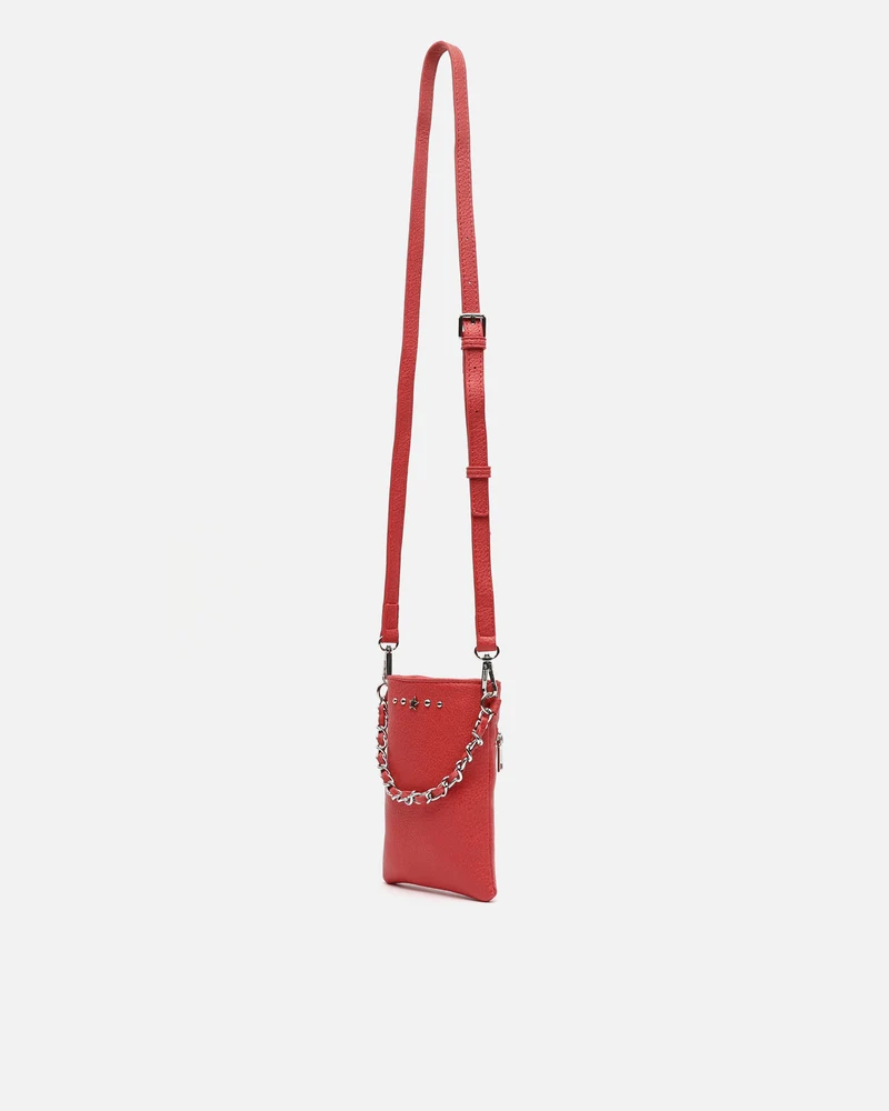 Yakus-1 bolso bandolera mini para móvil con detalles metálicos ED.