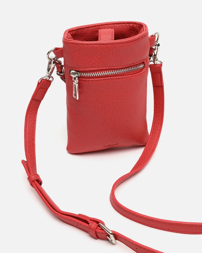 Yakus-1 bolso bandolera mini para móvil con detalles metálicos ED.