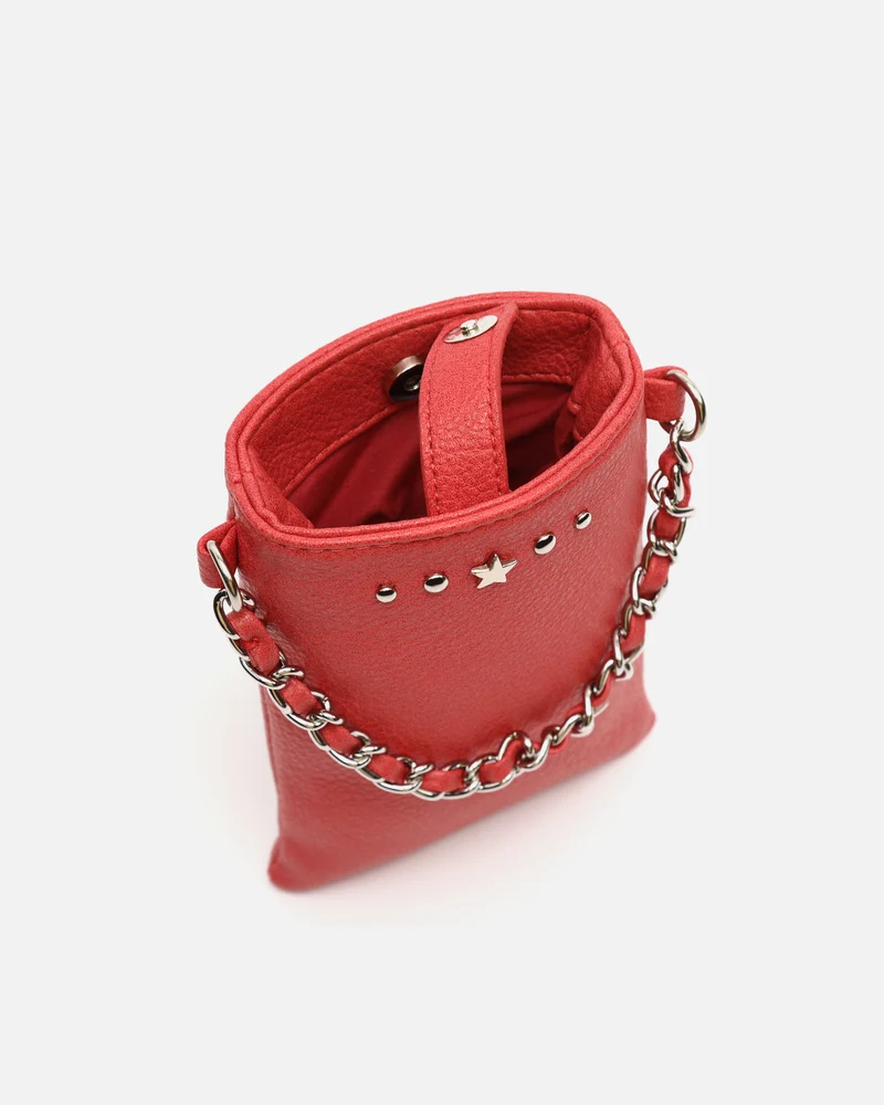 Yakus-1 bolso bandolera mini para móvil con detalles metálicos ED.