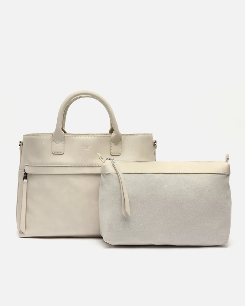 Nestoria bolso tote mediano con bolsa interior y asa bandolera extraíble ED.