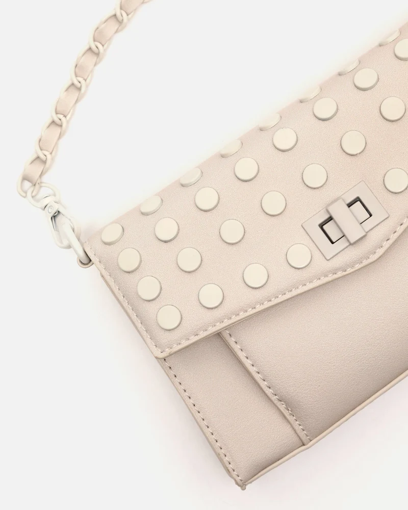 Danbai bolso bandolera pequeño con solapa y detalles metálicos ED.