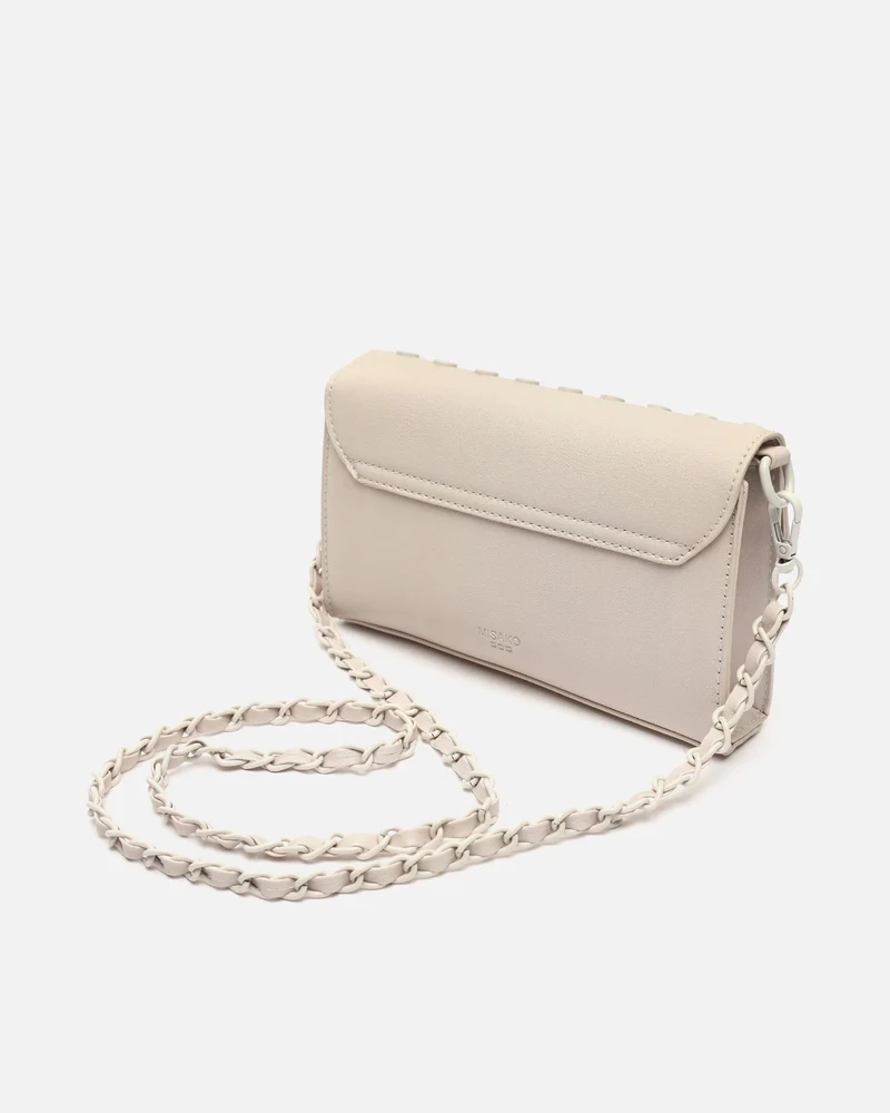 Danbai bolso bandolera pequeño con solapa y detalles metálicos ED.