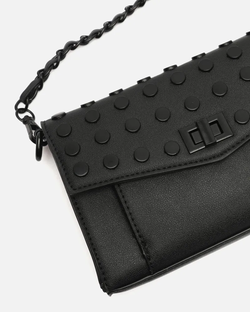 Danbai bolso bandolera pequeño con solapa y detalles metálicos ED.