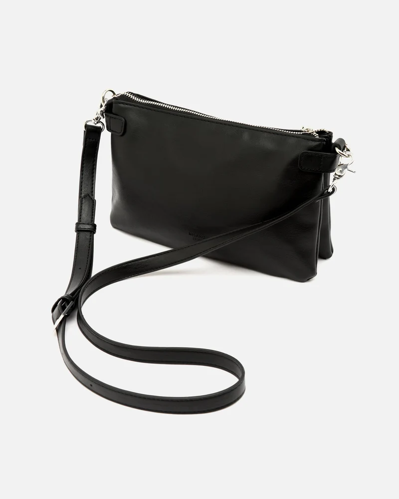 Nesco bolso bandolera pequeño con doble cadena extraíble y detalles metálicos ED.