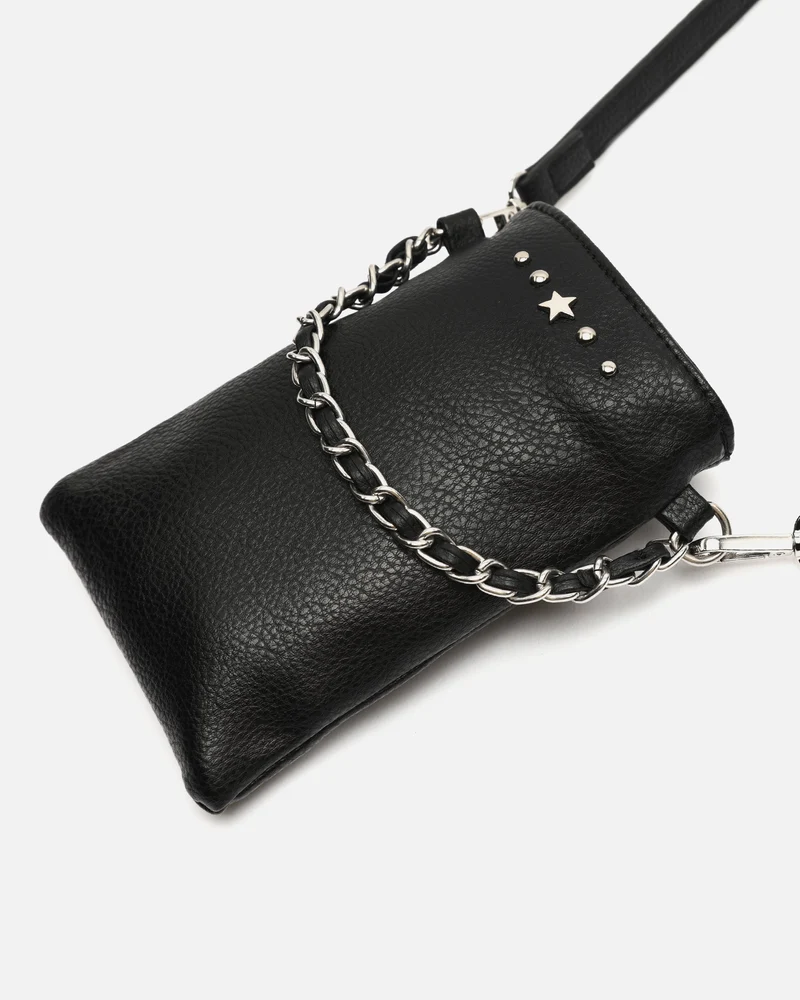 Yakus bolso bandolera mini para móvil con detalles metálicos ED.