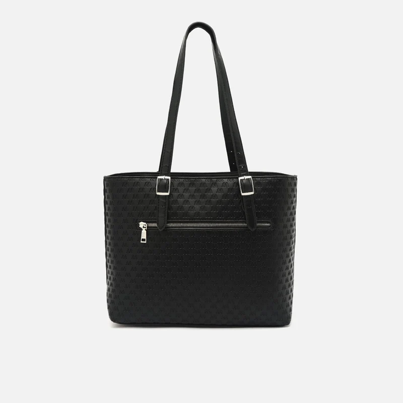 Misri bolso shopper grande con bolsillo para portátil (13") y estampado monogram ED.