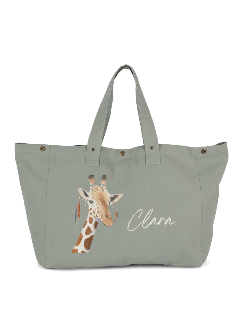 Bolsa Efecto Lavado Jirafa Hippy