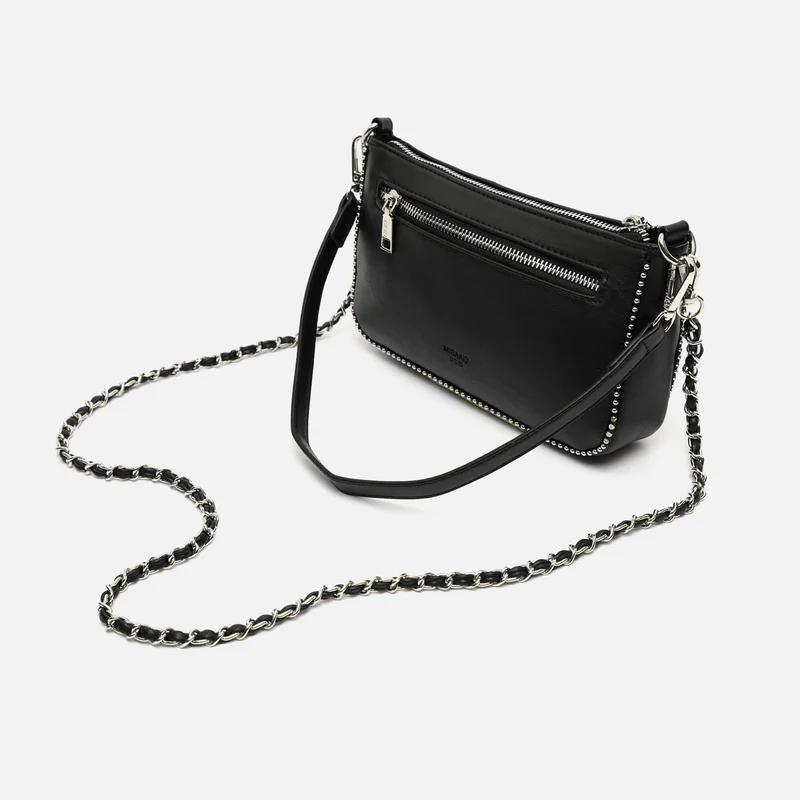 Sibila bolso de hombro pequeño con asa bandolera y detalles metálicos