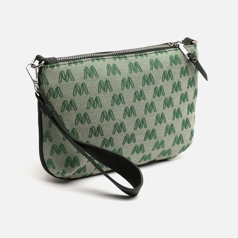 Mongra bolso bandolera pequeño con asa de mano y estampado monogram ED.