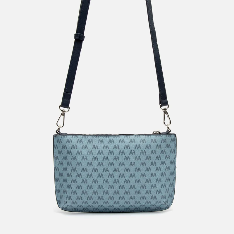 Monogri bolso bandolera pequeño con asa de mano y estampado monogram ED.