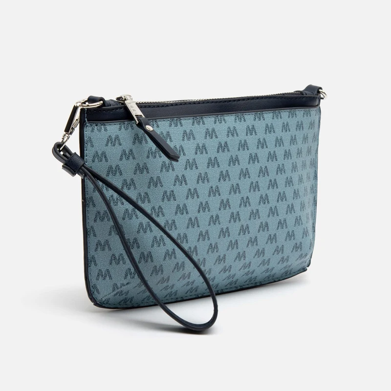 Monogri bolso bandolera pequeño con asa de mano y estampado monogram ED.