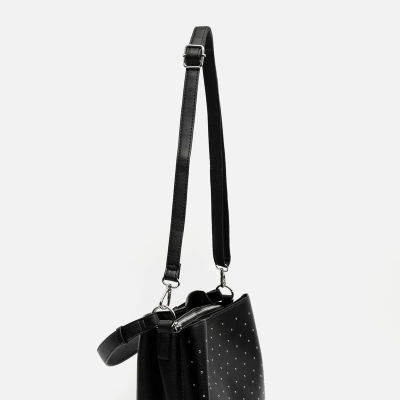 Nicoleta bolso hobo con asa bandolera y detalles metálicos ED.