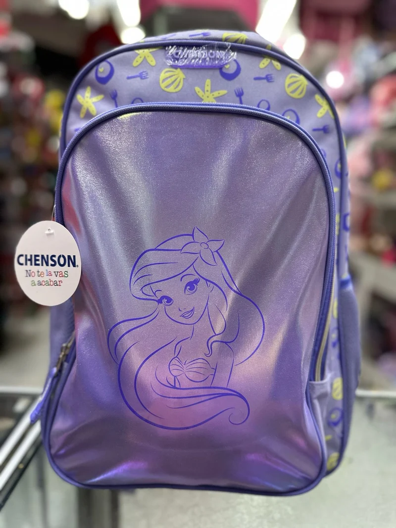Mochila Ariel tornasol lila Chenson