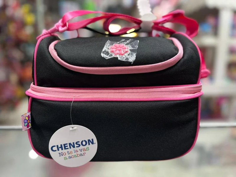 Lonchera juvenil clasica negra Chenson