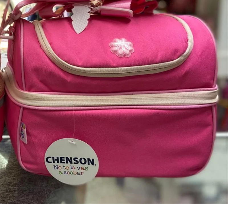 Lonchera juvenil clásica fucsia Chenson