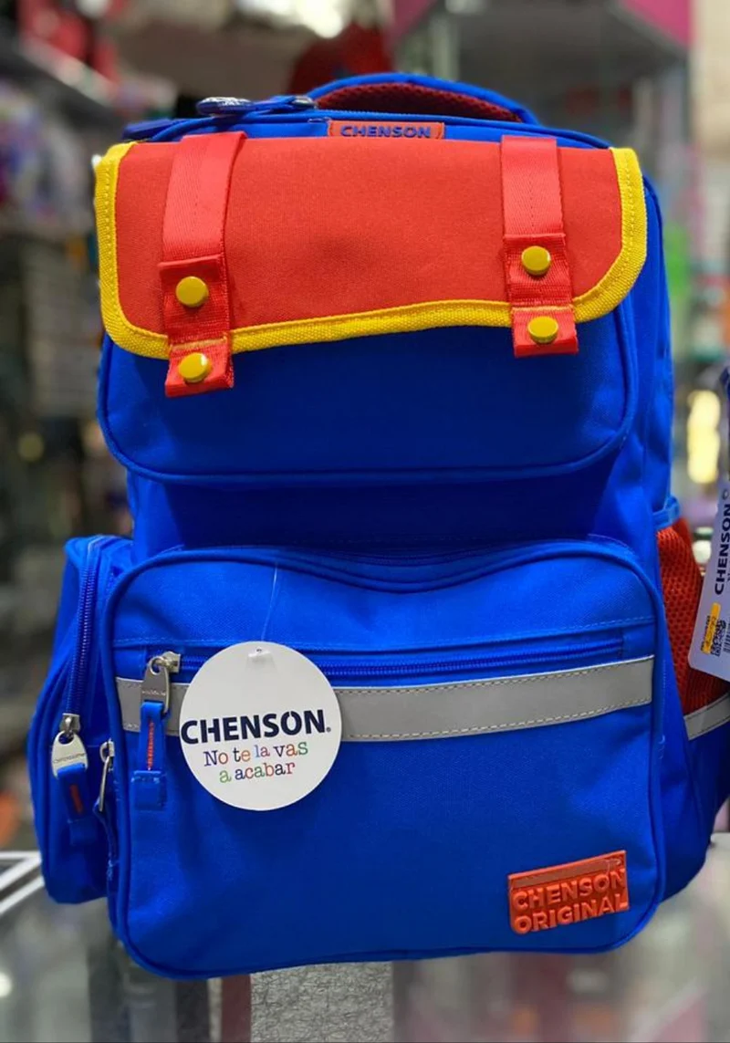 Mochila juvenil clasica azul chenson