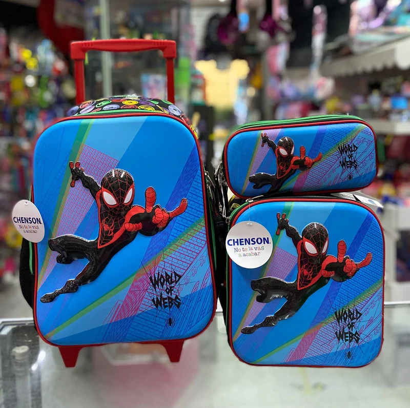 Combo carro kinder Miles Morales círculos Chenson