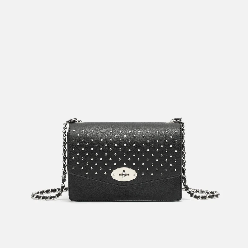 Tachitas bolso bandolera pequeño con detalles metalizados