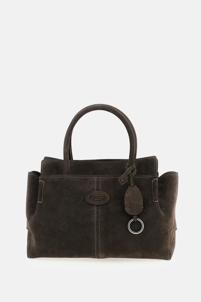 BORSA SHOPPING PICCOLA IN PELLE SCAMOSCIATA