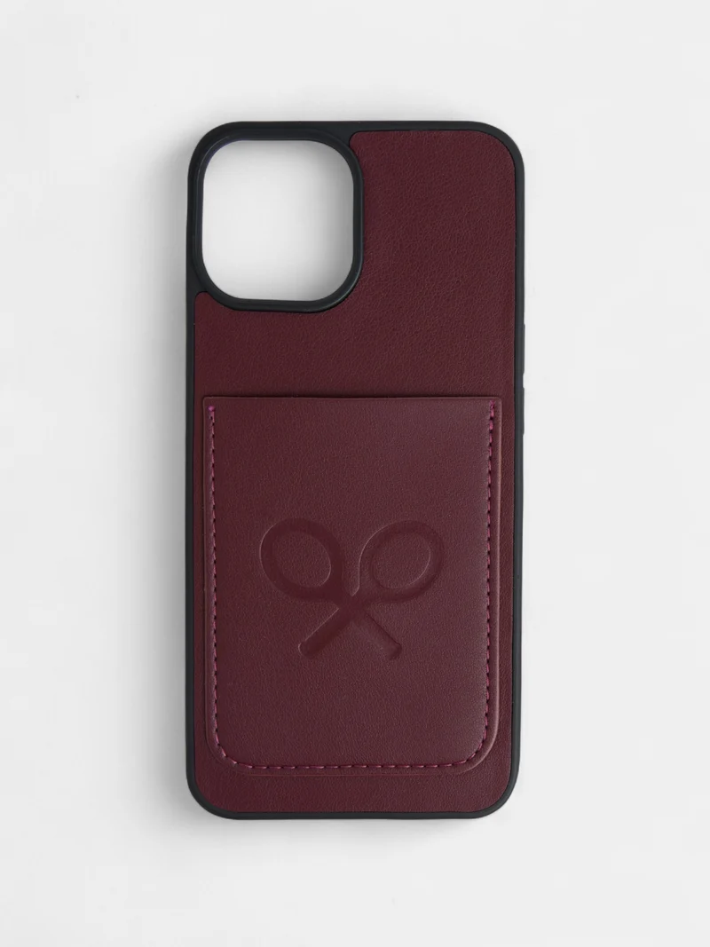 Funda IPHONE movil raqueta burdeos