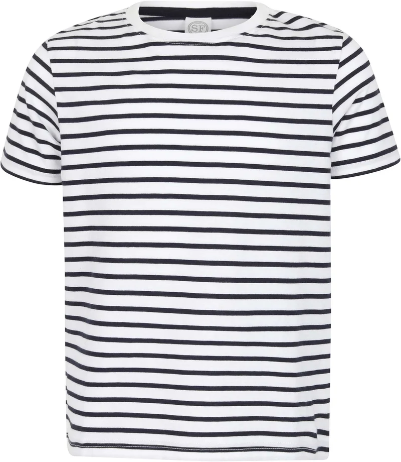 T-shirt de criança às riscas