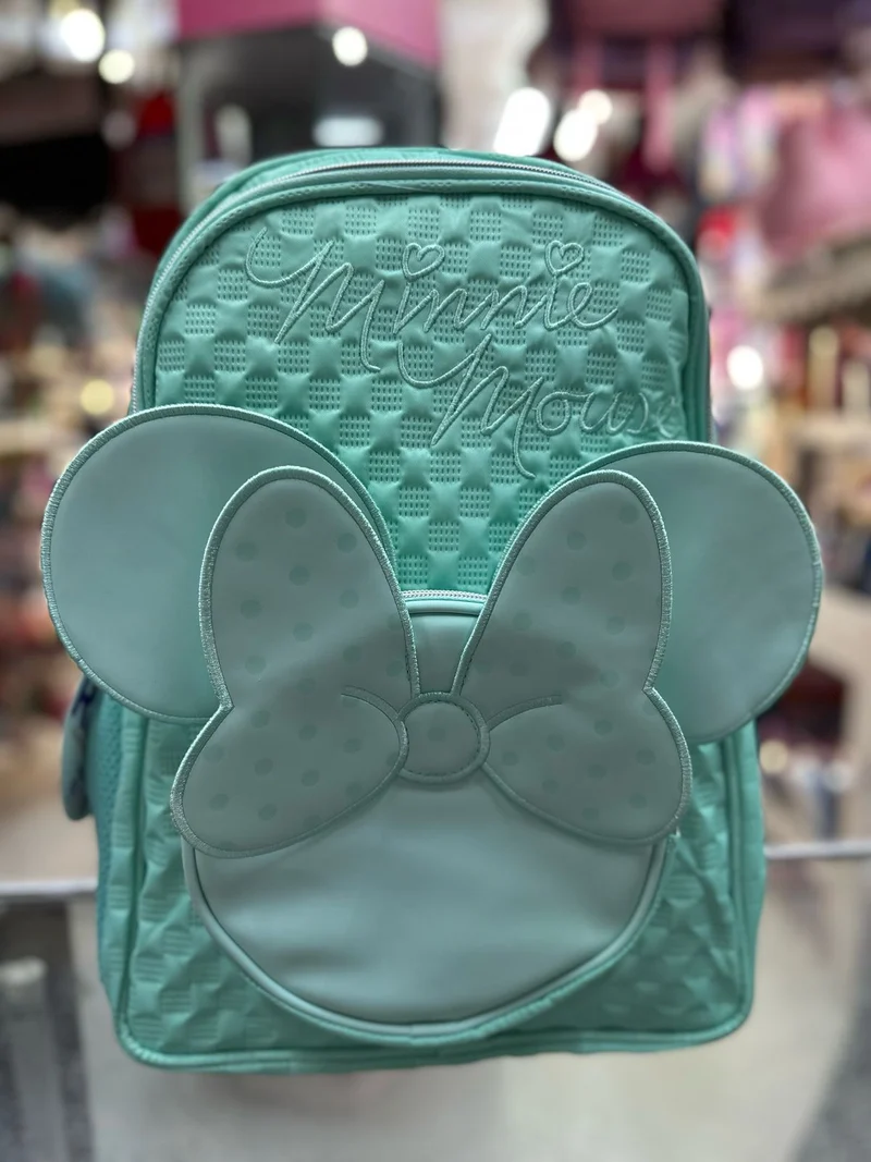 Mochila primaria Minnie textura menta Ruz