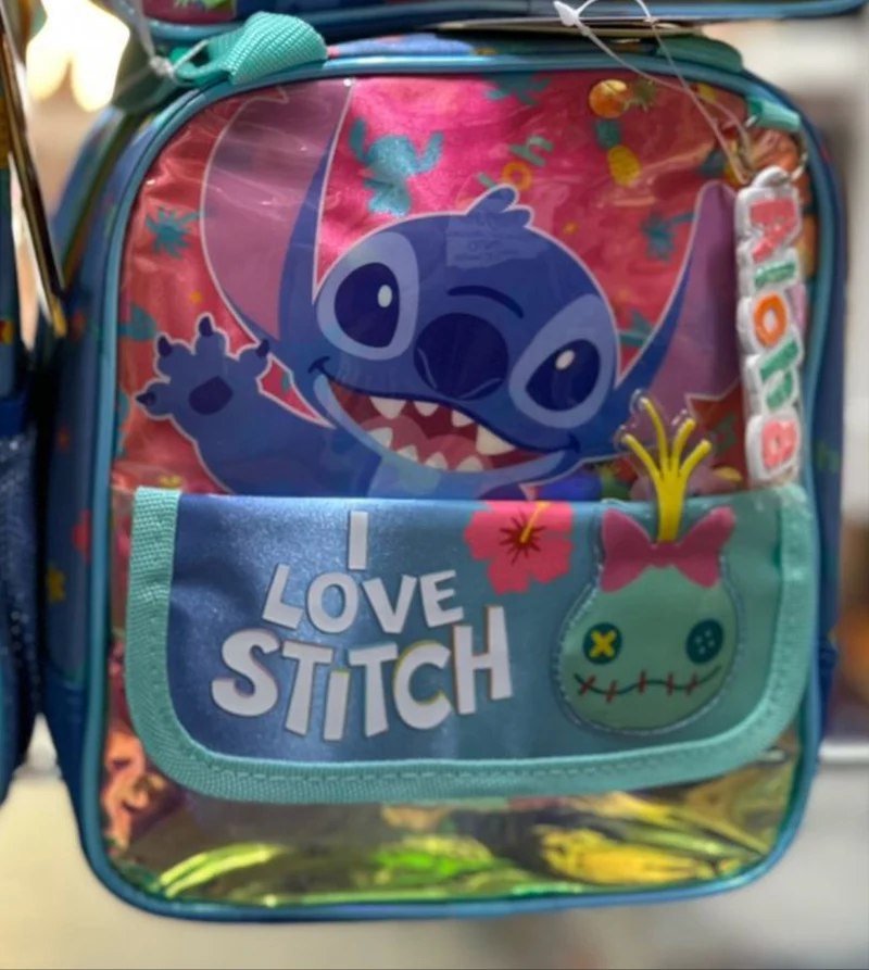 Lonchera Stitch tornasol Ruz