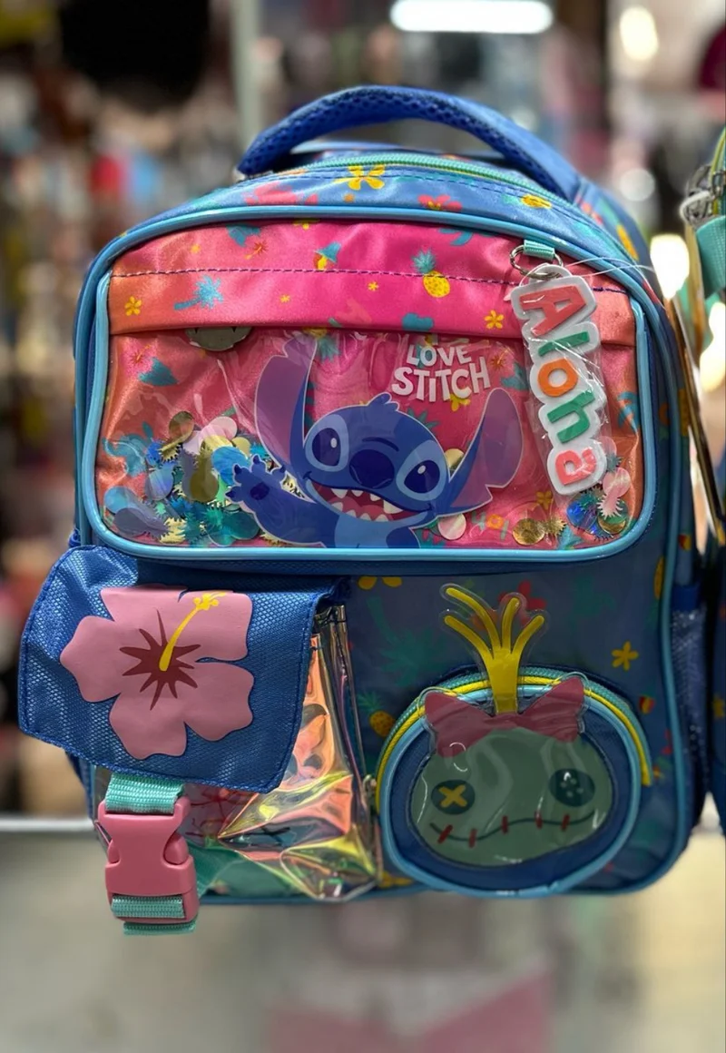 Mochila kinder Stitch tornasol Ruz