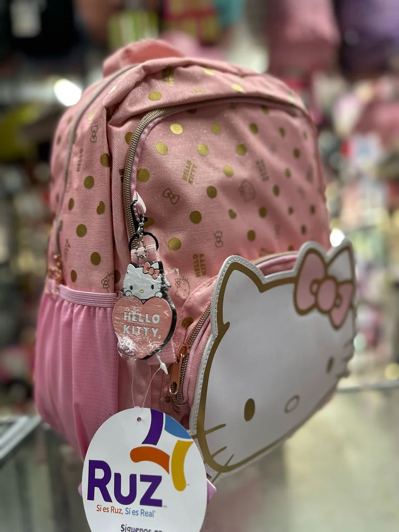 Mochila juvenil Kitty gold Ruz