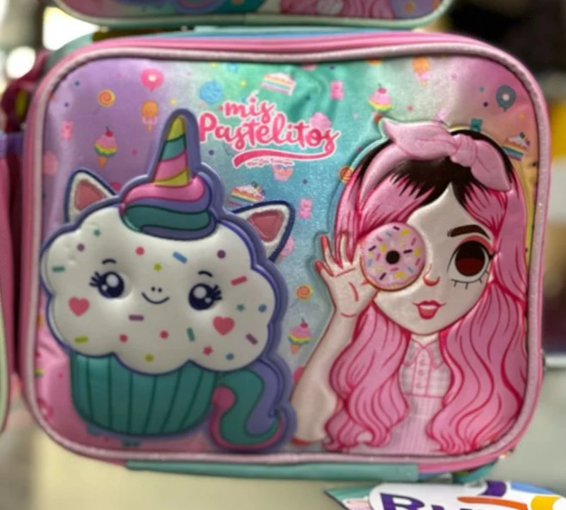 Lonchera mis pastelitos cupcake Ruz