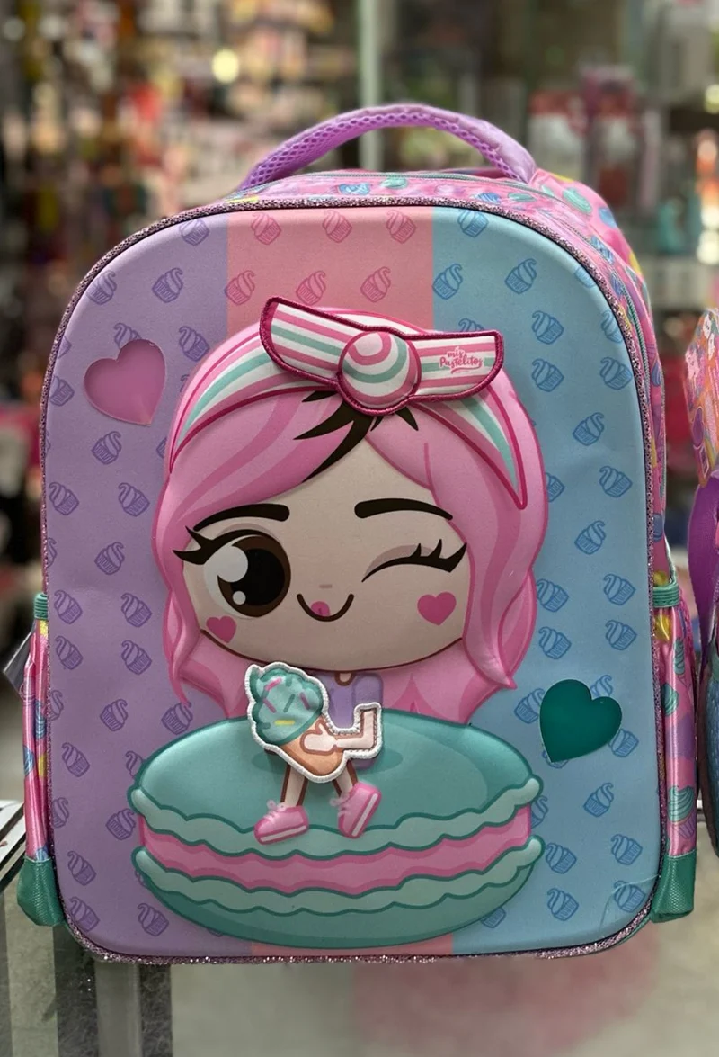 Mochila primaria mis pastelitos macarrón Ruz
